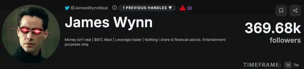 两个月赚400万美元，揭秘James Wynn的「对冲小号」